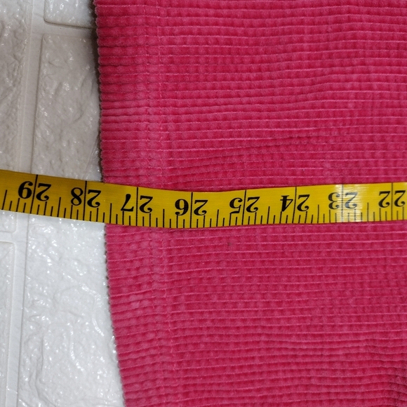 LL BEAN Pink 100% Cotton Wide Wale Corduroy Button Up Shirt Large Reg - Picture 8 of 8